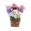 Lavender Basket Wreath for Front Door Artificial Spring Summer Wreath