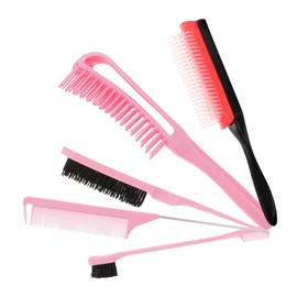 Outanaya 5-Piece Hair Comb Set for Home Use Multifunctional Scalp Massage and Teasing Combs Professional Hair Styling Tools