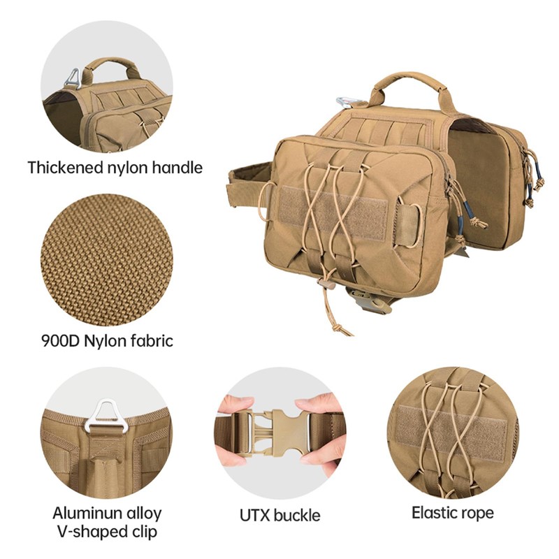 EXCELLENT ELITE SPANKER Dog Pack Hound Dog Saddle Bag Backpack