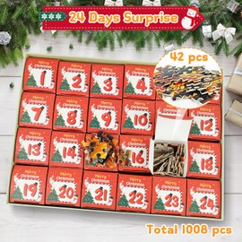 Jigsaw Puzzle Advent Calendar 2024 Nativity, 1008 Pieces Puzzle 24 Days Christmas Countdown Calendar for Kids and Adults, The Birth of Jesus, Family Game Puzzle, Christmas Gift Idea 27.5inx19.7in