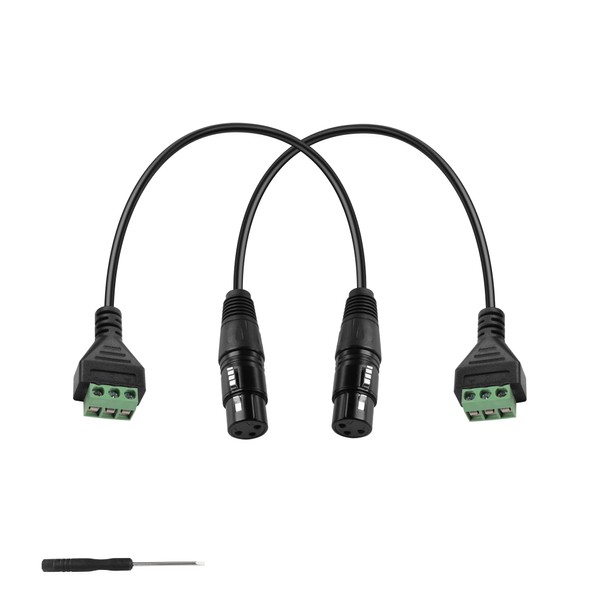 GINTOOYUN XLR Cable 3 Pin XLR Female to 3 Pin