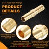 HARFINGTON 1pcs 3/16" to 3/16" Brass Hose Barb Fitting Metals