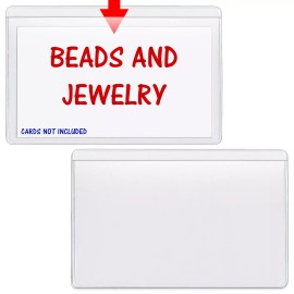 StoreSMART Peel & Stick Label Holder Open Long 50Pk CRFT222L-50