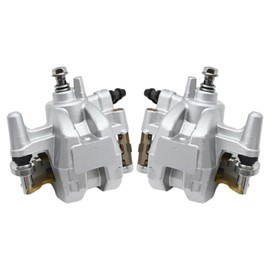 Vkinman 3B4-2580V-11-00 2Pcs Brake Caliper Rear Left & Right Side with Pads Replacement for Yamaha ATV Grizzly 550 YFM550 2009-2014 Grizzly 700 YFM700 2007-2020