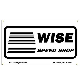 Signs By Woody Wise Speed Shop Garage Banner Man Cave Banner