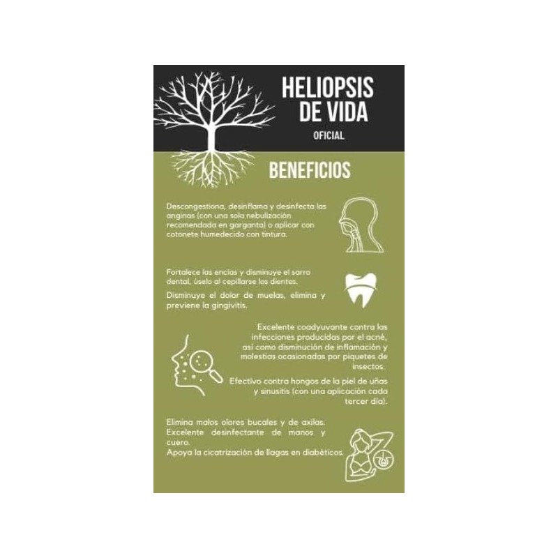 HELIOPSIS DE VIDA EXTRACTO DE CHILCUAGUE DE 70 ML EL
