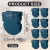 BOXOB 24pcs Cubicle Pins, Plastic Cubicle Clips for Fabric Walls