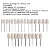 25Pcs Felt Polishing Wheel, Wool Buffing Grinding Bits Grinder Head