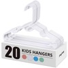 PIGLOG Kids Hangers 20 Pack - Plastic Baby Clothes Hangers
