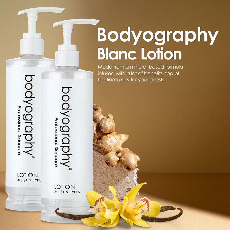 World Amenities Bodyography Blanc Pump Lotion - Hydrating Moisturizer for
