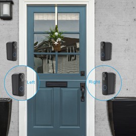 HOLACA Corner Adjustable Angle Mount (15/30/45 Degrees) and 5 Degrees Wedge Mount Combination Kit，Sync Module 2 Outlet Mount for Blink Video Doorbell, Wall or Vinyl Siding Mounting