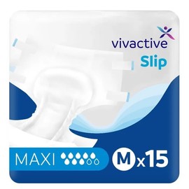 Vivactive Slip Maxi Medium (3150ml) 15 Pack - Adult Nappies
