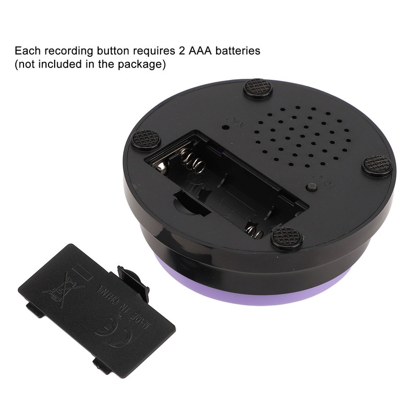 4pcs Record Talking Button Multifunctional 30S Dog Communication Buttons for