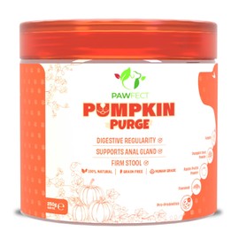 Pawfect Pumpkin Purge daily Topper for Dogs | 100% Natural | Enriched with Apple Pectin powder, Flaxseeds, Pre & Pro Biotics | Digestive Regularity | Firm Stool | Supports Anal Gland (250g/8.8oz)