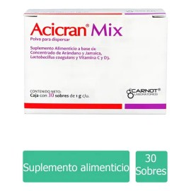 Acicran Mix Sobre Con Polvo Para Dispersar 30 Sobres De 1g                                                                                            