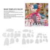 Zerodis Memory Bear Template Ruler Set, 30 Pcs Memory Bear
