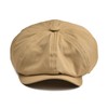 BOTVELA Men's 8 Piece Newsboy Flat Cap 100% Cotton Gatsby