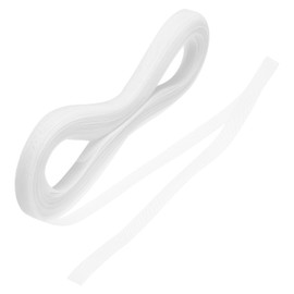 sourcing map 50 Yards Stiff Horsehair Braid 0.6 Inch Wide for Polyester Boning Sewing Wedding Dress Dance Formal Dress Accessories,White