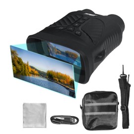 Technaxx Night Vision Binoculars TX-257 – FullHD Video 1080p, 40MP Photos, 4x Optical Magnification, 8x Digital Zoom and IR LED Illumination - Night Vision Goggles for Hunting, Hiking