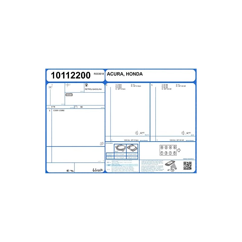AJUSA 10112200 Gasket for Cylinder Head