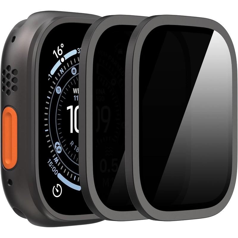 Suoman 2PCS para iWatch Ultra 321 49MM Protector Pantalla,TitanioTitanio