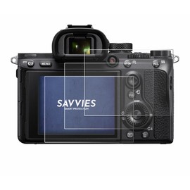 Savvies 6 Pack Screen Protector compatible with Sony Alpha 7 III / 7R II / 7S II Protection Film Clear