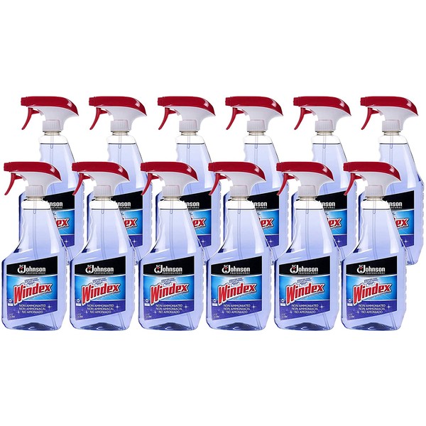 SC Johnson Professional, Windex Ammonia-Free Glass, Window, & Surface Cleaner, 32 Oz (Pack Of 12)