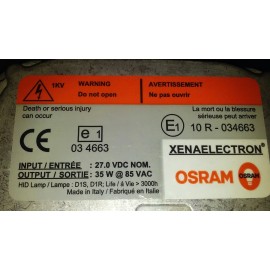 Osram Xenaelectron hid ballast 24v 35w d1s d1r 35xT5-3-D1/24volts 35 watts