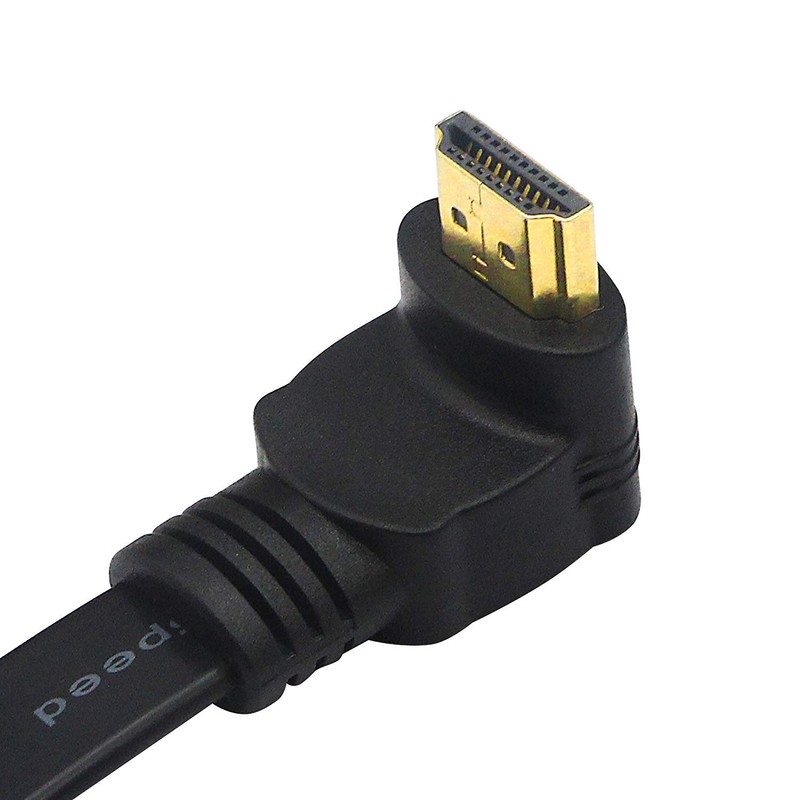 CERRXIAN 1FT Flat Slim High Speed HDMI Extension Cable A