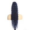 BALINGHAIR Deep Wave Ponytail Extension for Women 24 Inch Dark