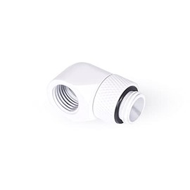 Alphacool 17485 Icicle L-Connector Rotatable G1/4 Male to G1/4 Female Thread - White Connector Water Cooling