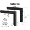 2-Be-Best Universal Projector Screen Wall Mount, Projector Screen Hanging, L-Brackets