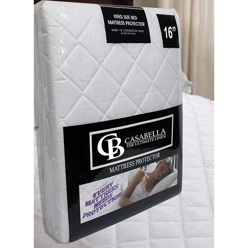 CB CASABELLA THE ULITMATE LINEN Extra Deep Quilted Matress Protector