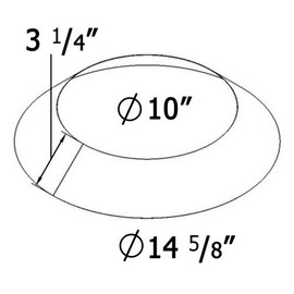 Shasta Vent "Storm Collar" for Shasta Vent 8" (10" O.D.) Chimney Systems