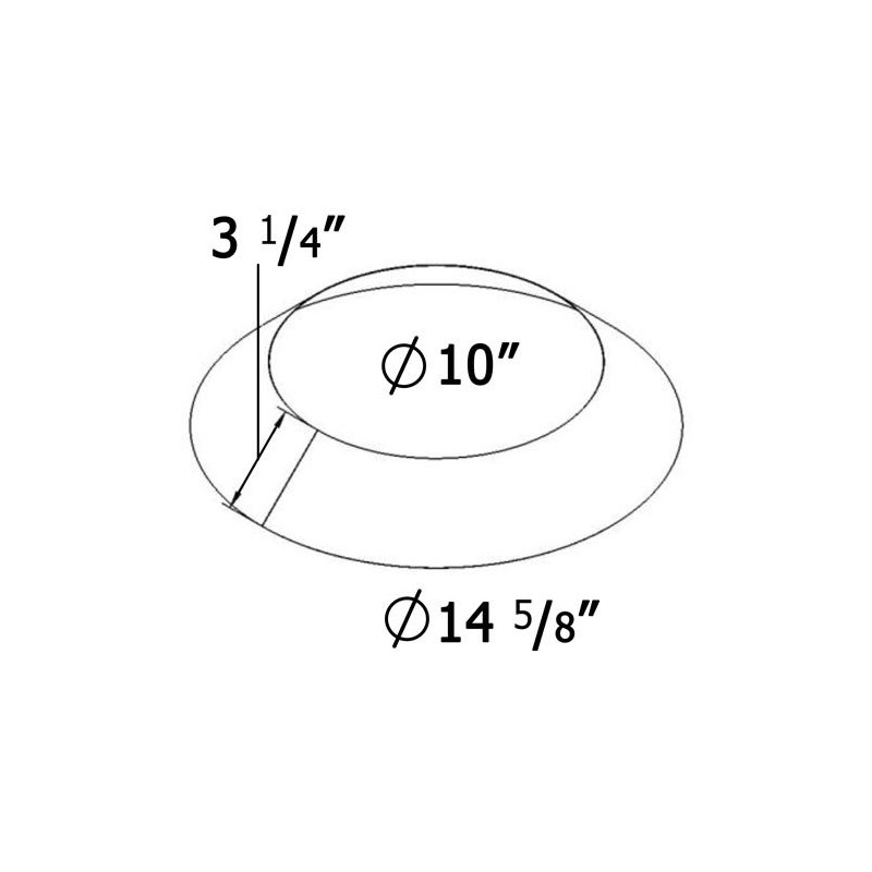 Shasta Vent "Storm Collar" for Shasta Vent 8" (10" O.D.)