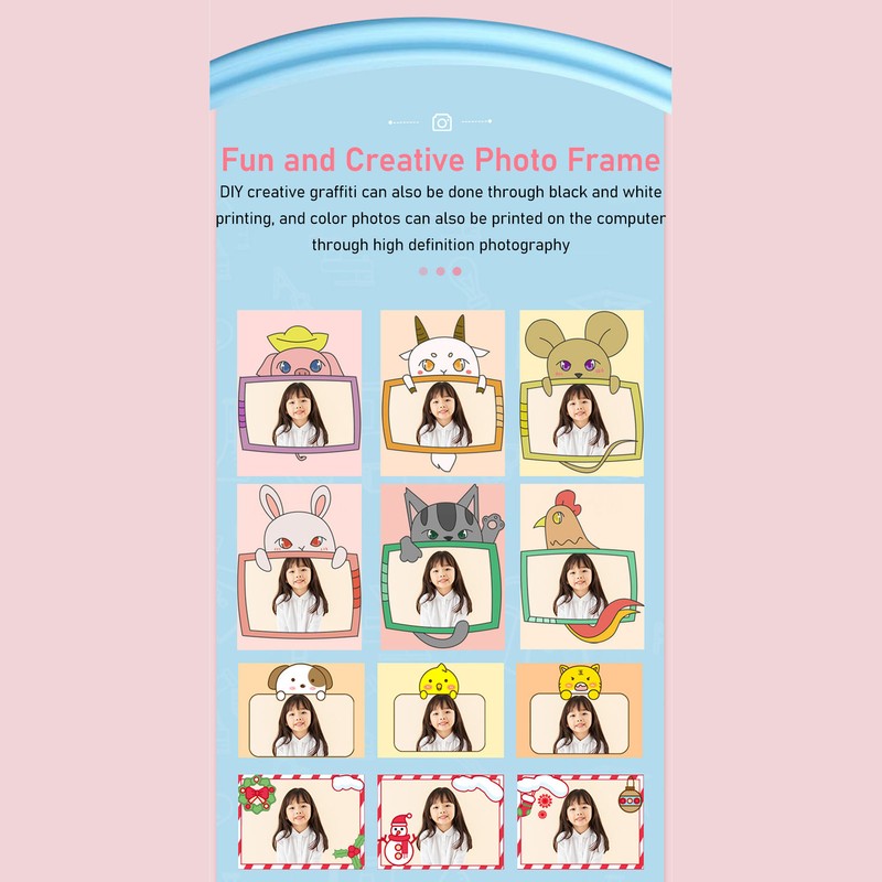 24MP Kids Digital Print Camera 2.0 Inch Screen Multi Zoom