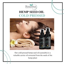 COLD PRESSED HEMP OIL - For Skin Care, Hair Care, Scalp Massage, Body Massage, Hair Products, Cosmetics & Soap