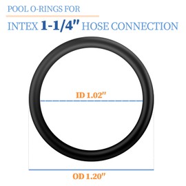 Pool Pump Hose O-Ring Fit for Intex Pools Filter Pumps, 10134 O-Ring Replacement for Intex Pumps Hoses, Pumps Hoses Seal Ring for Intex 1.25" Hose Connection, Pool O Rings Replacement, 10 Pcs