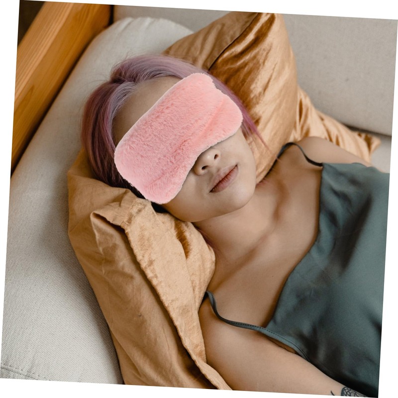 BIUDECO 8Pcs Eye Masks Plush Sleeping Blindfolds Skin Friendly Comfort
