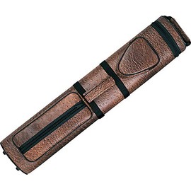 Action Brand AC35 3x5 Oval Hard Vinyl Pool/Billiard Cue Case - Brown Croc