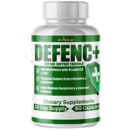Pelican Vitamins Defenc+- Immune Support- 60 Capsules