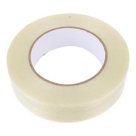 OSALADI 1 rollo Cinta Adhesiva Transparente de Fibra de Cinta de Embalaje Sin para Sellado y Fijación Resistente y Flexible