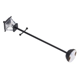 Dollhouse Street Light, 1/12 Scale Dollhouse Miniature Street Lamp with LED Light for Decoration, Black