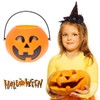 Zerodeko 4sets Pumpkin Candy Bucket Pail Bulk Party Supplies for