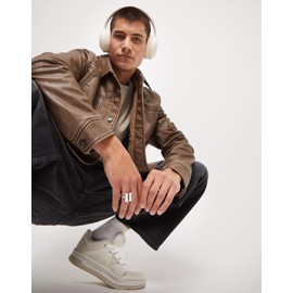 Sterling Silver Plated Double Tube Ring UNOde50, Sterling Silver Plated Alloy, No Gemstone