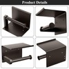 Tindbea Toilet Paper Holder with Phone Shelf, Adhesive or Screw
