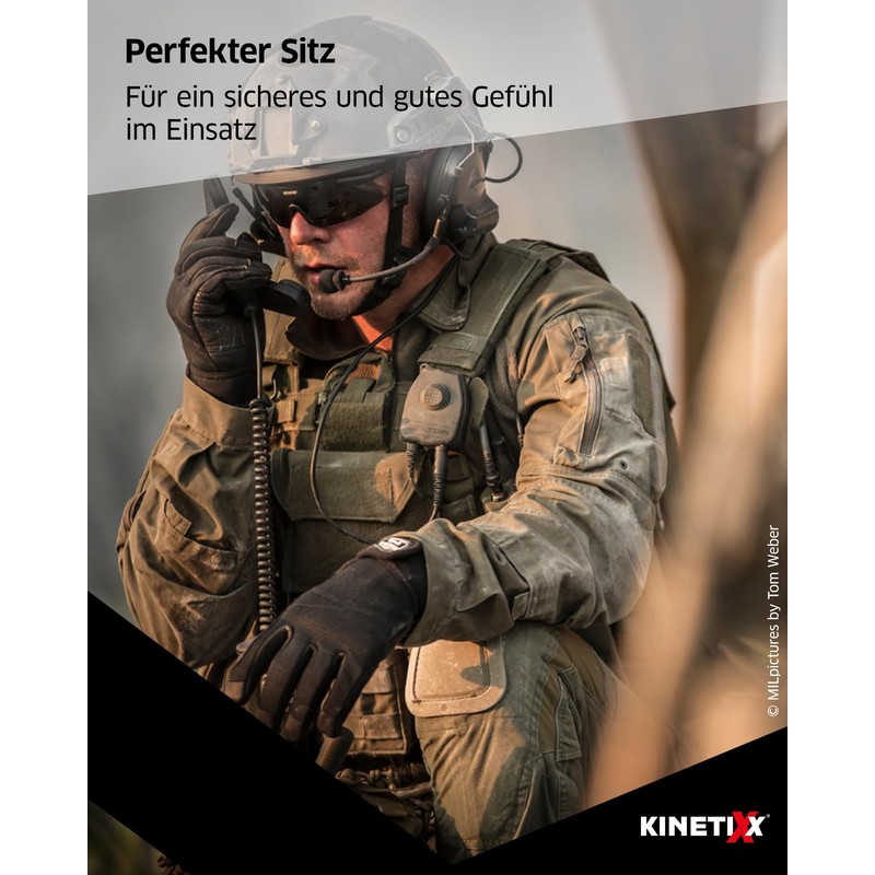 KinetiXx X-Viper Waterproof Gloves for Police, Military and Security Services