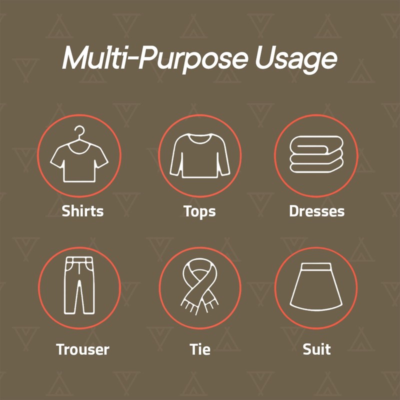 Black Space Saving Pants Hangers 4 Pack, 6 Layer Jeans