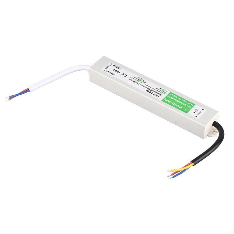 12V 20W Outdoor Waterproof LED Power Supply LED Driver Switch