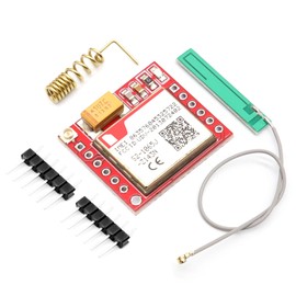GPRS GSM Breakout Module Binghe GPRS GSM MicroSIM Module with Quad-Band 850/900/1800/1900MHz SIM Card Slot + PCB Antenna, 3.7~4.2V, TTL Serial Interface Suitable for IoT Devices